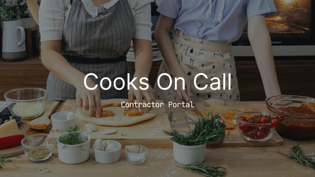 Join Our Team Registration Cooks on Call