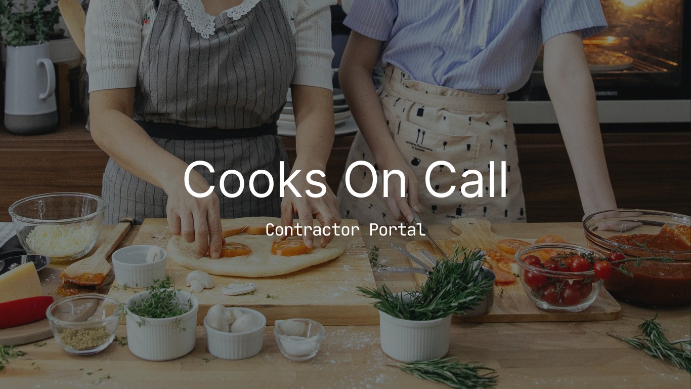 Join Our Team Registration Cooks on Call